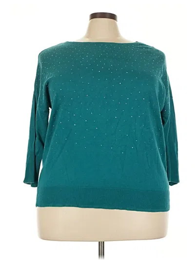 Pre-owned Jaclyn Smith Pullover Sweater In Blue