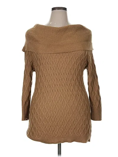 Pre-owned Jaclyn Smith Pullover Sweater In Brown