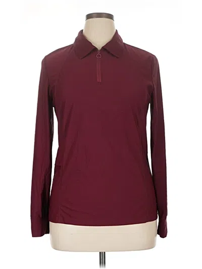 Pre-owned Jaclyn Smith Pullover Sweater In Burgundy