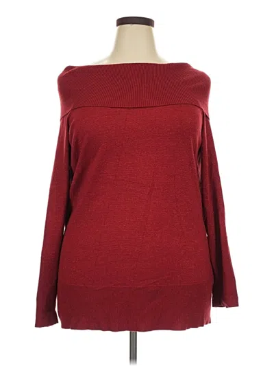 Pre-owned Jaclyn Smith Pullover Sweater In Red