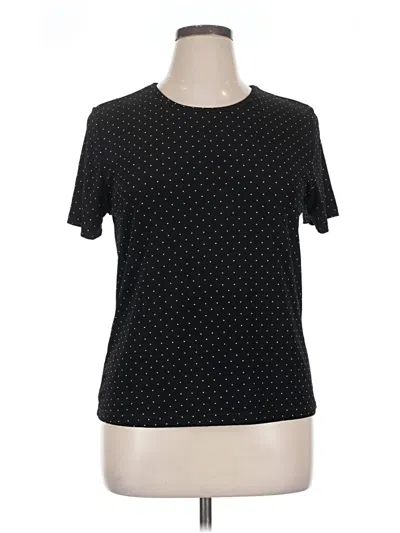 Pre-owned Jaclyn Smith Short Sleeve T-shirt In Black