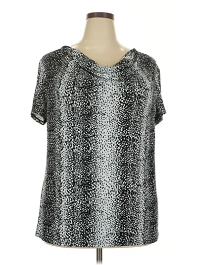 Pre-owned Jaclyn Smith Short Sleeve T-shirt In Black