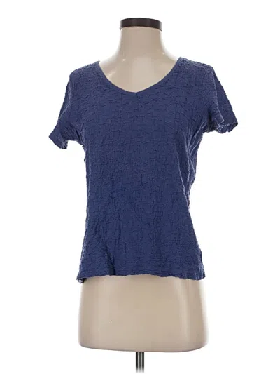 Pre-owned Jaclyn Smith Short Sleeve T-shirt In Blue