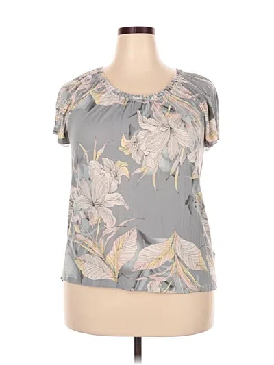 Pre-owned Jaclyn Smith Short Sleeve T-shirt In Gray