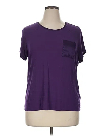 Pre-owned Jaclyn Smith Short Sleeve T-shirt In Purple