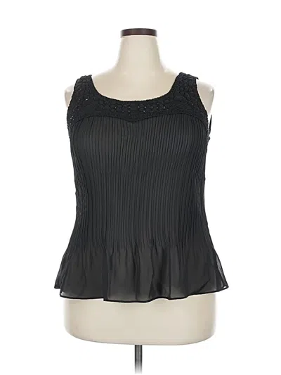 Pre-owned Jaclyn Smith Sleeveless Blouse In Black