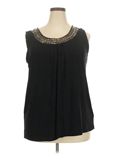 Pre-owned Jaclyn Smith Sleeveless Blouse In Black