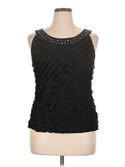 Pre-owned Jaclyn Smith Sleeveless Blouse In Black