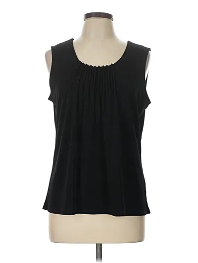 Pre-owned Jaclyn Smith Sleeveless Blouse In Black