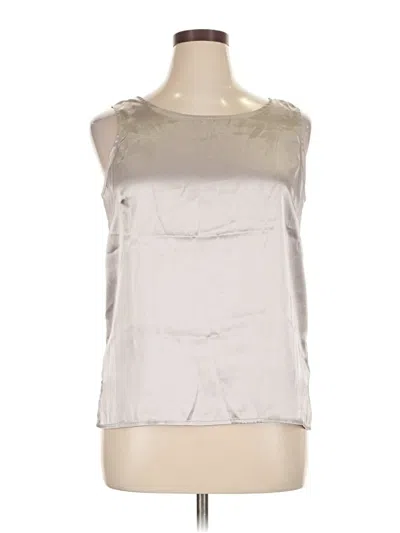 Pre-owned Jaclyn Smith Sleeveless Blouse In Gray