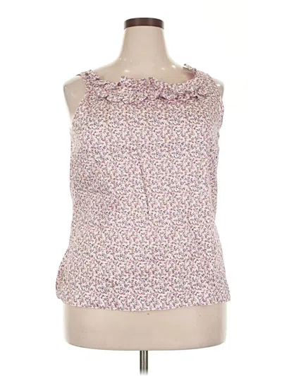 Pre-owned Jaclyn Smith Sleeveless Blouse In Pink