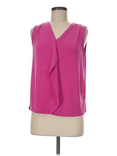Pre-owned Jaclyn Smith Sleeveless Blouse In Pink