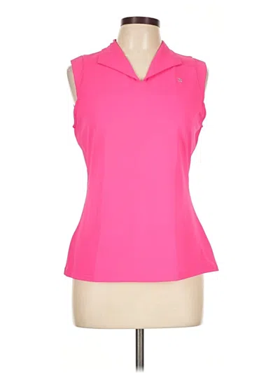 Pre-owned Jaclyn Smith Sleeveless Blouse In Pink
