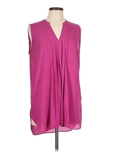 Pre-owned Jaclyn Smith Sleeveless Blouse In Pink