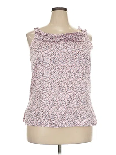 Pre-owned Jaclyn Smith Sleeveless Blouse In Pink
