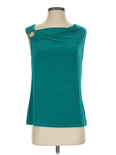Pre-owned Jaclyn Smith Sleeveless Blouse In Teal