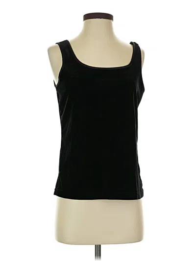 Pre-owned Jaclyn Smith Sleeveless Top Black Scoop Neck Tops