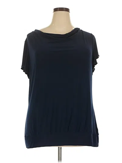 Pre-owned Jaclyn Smith Sleeveless T-shirt In Blue
