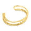 Jaclyn Smith Split Gold Cuff Bracelet In Gold