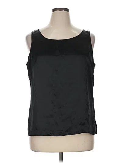Pre-owned Jaclyn Smith Tank Top Black Square Neckline Tops