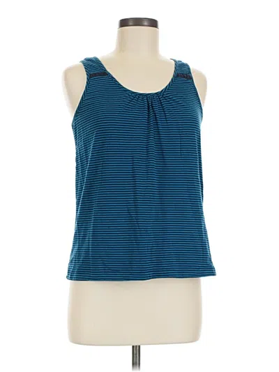 Pre-owned Jaclyn Smith Tank Top Blue Halter Neckline Tops