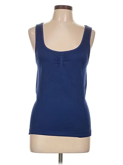 Pre-owned Jaclyn Smith Tank Top Blue Strapless Neckline Tops