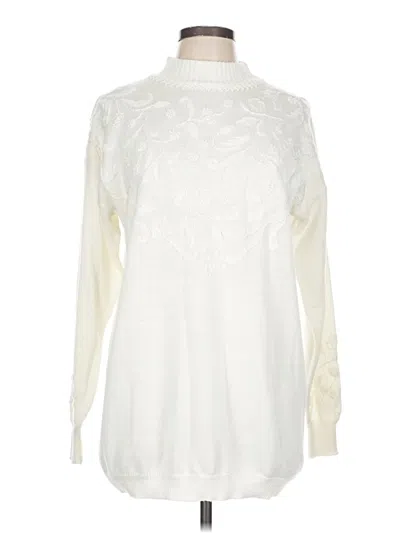 Pre-owned Jaclyn Smith Turtleneck Sweater In Ivory
