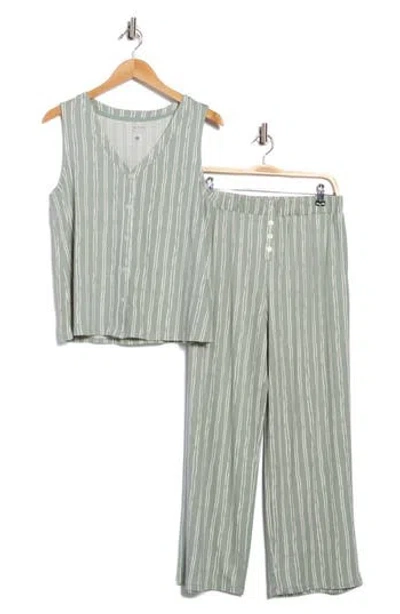 Jaclyn Stripe Ankle Crop Pajamas