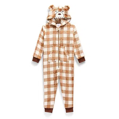 Jaclyn Babies'  Toddler Boys Licensed Sleep Toddler Boys Long Sleeve Pajama Set In Brown