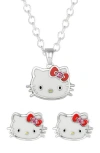 Jacmel Hello Kitty® Pendant Necklace & Stud Earrings Set
