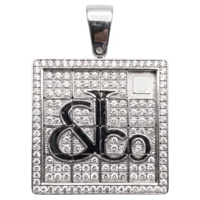 Pre-owned Jacob & Co. 3 Carat Diamond 18k White Gold Puzzle Pendant