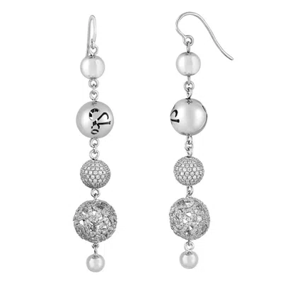 Pre-owned Jacob & Co. 4.64 Carats Diamond Gold Lace Ball Drop Earrings In Multi