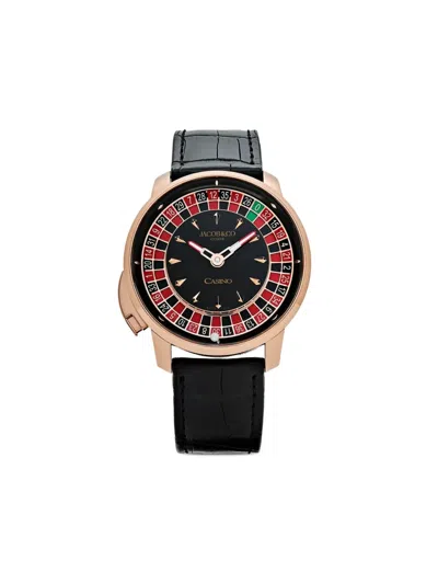 Pre-owned Jacob & Co. Casino Tourbillon 44mm In Black