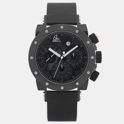 Pre-owned Jacob & Co. Jacob & Co Epic Ii E2cbr Automatic Black Pvd Coated Stainless Steel Men's Wristwatch 46 Mm