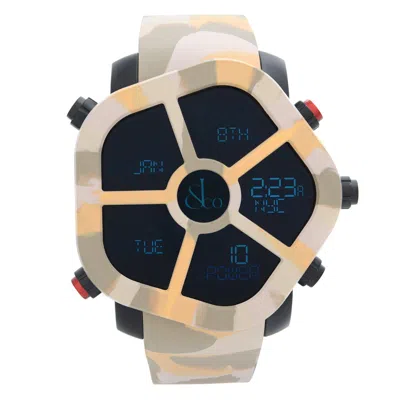 Pre-owned Jacob & Co. Ghost Carbon Bezel Camouflage Quartz Mens Watch Gh100.11.ns.pc.anq4d In Multi