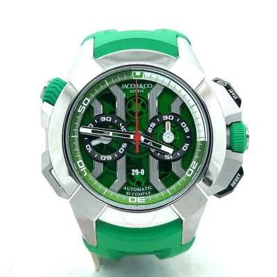 Jacob & Co. Epic X Chronograph Automatic Green Dial Men's Watch Ec323.20.ab.ab.a
