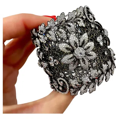 Pre-owned Jacob & Co. Sexy Bracelet 2.25 Inches Wide By Jacob & Co With 24.84ct Of Brilliant Diamonds In Multi