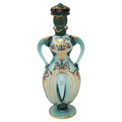 Pre-owned Jacob Bang Rare Holmegaard Figural Decanter By  C1926 In Gray