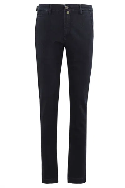 Jacob Cohen 10-ounce Dark Blue American Pocket Jeans
