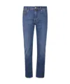 Jacob Cohen Regular Slim Fit Light Blue Denim Jeans In Blue