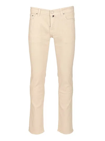 JACOB COHEN 5 PKT SLIM FIT NICK TR TWILL BLU JEANS WHITE