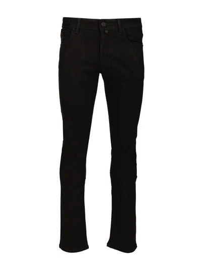 Jacob Cohen 5 Pkt Super Slim Fit Nick Slim R1 11 oz Black Salpa Black Jeans Black
