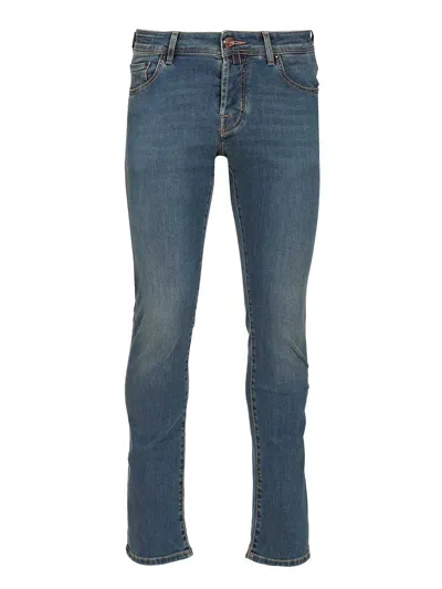 JACOB COHEN 5 PKT SUPER SLIM FIT NICK SLIM V1 10,5 OZ BLU SALPA MORO JEANS BLUE