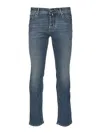 Jacob Cohen 5 Pkt Super Slim Fit Nick Slim V1 11 oz Blu Salpa Verde Jeans Blue In Blue