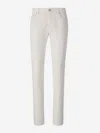 Jacob Cohen Belt Loop Denim Trousers In White