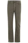 Jacob Cohen Bard Mid-rise Slim-cut Trousers In Gray