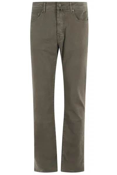 Jacob Cohen 5-pocket Slim Fit Bard Pants In Gray