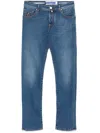 Jacob Cohen Straight Trousers Belt Loops In Blue