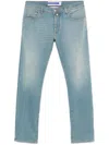 Jacob Cohen Button Fly Denim Trousers In Blue