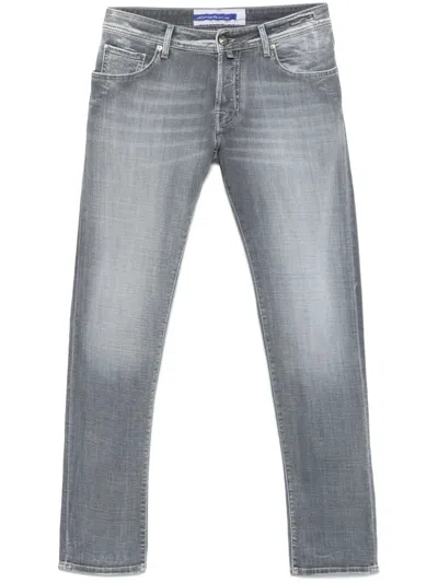 Jacob Cohen 5-pocket Super Slim Fit `nick` Jeans In Black  